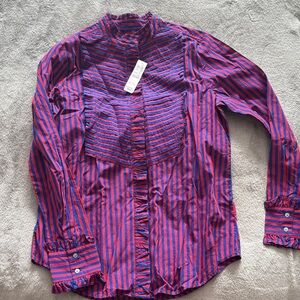 Striped Red and Blue Men's Shirt